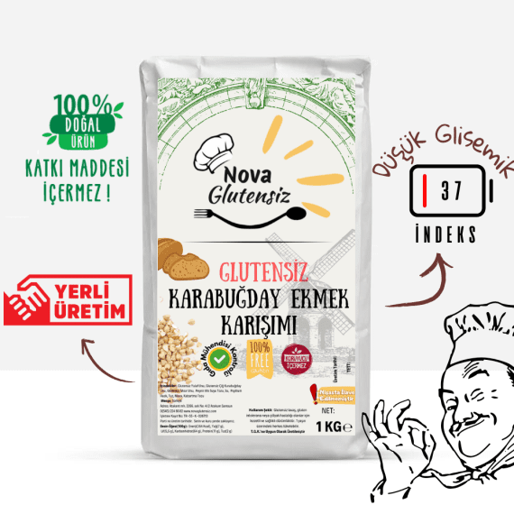 Glutensiz Karabuğday Ekmek Karışımı