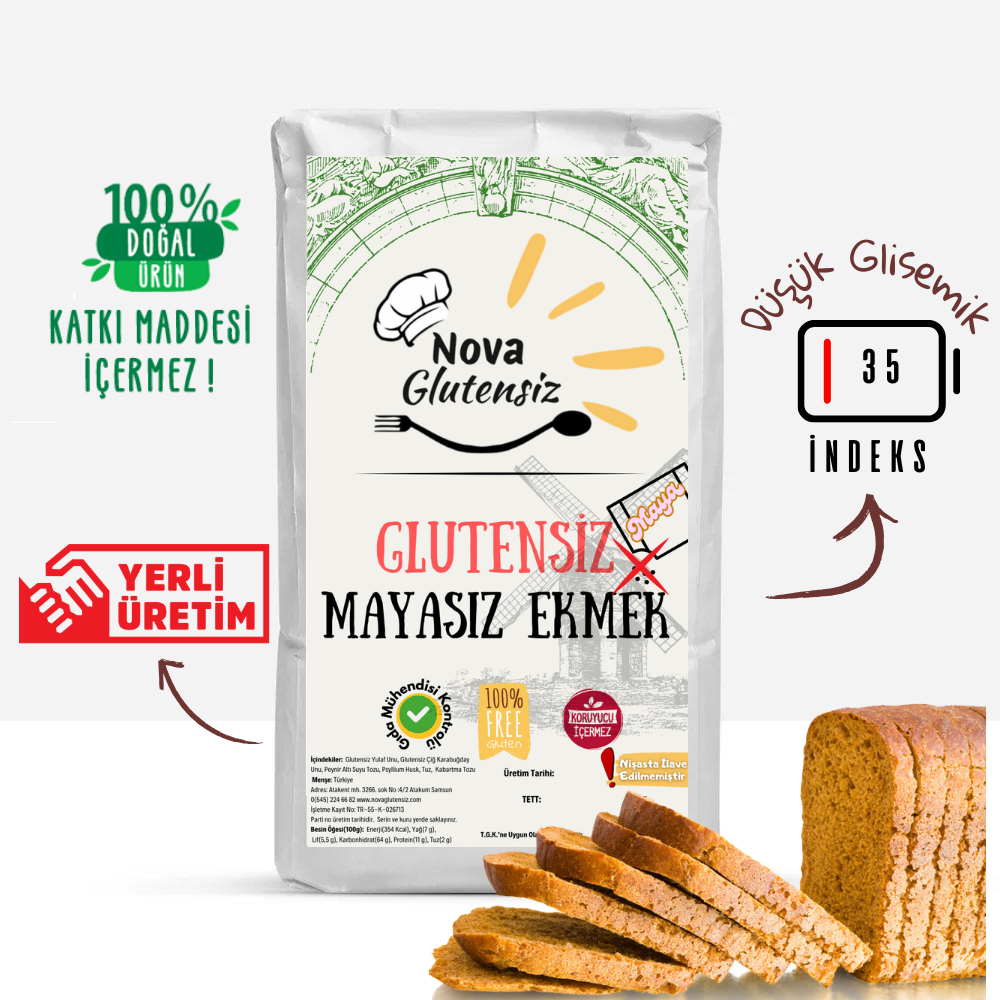 Glutensiz mayasız ekmek