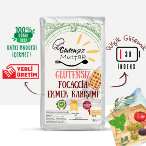 Glutensiz focaccia ekmek karışımı