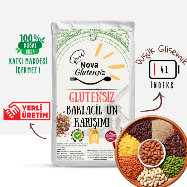 Glutensiz Ekmeklik Baklagil Un Karışımı 1 KG