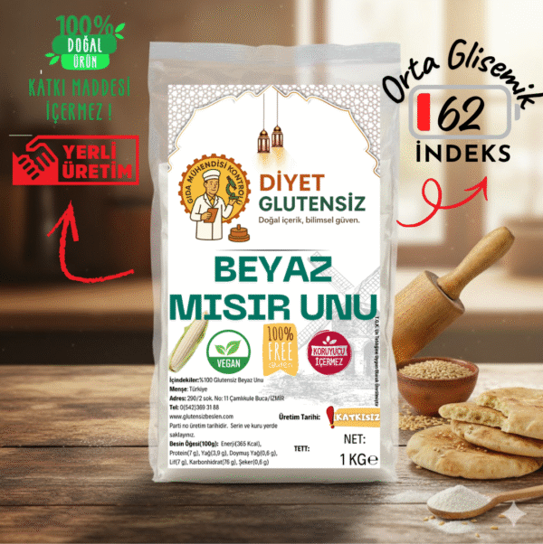 Glutensiz Beyaz Mısır Unu (1) Glutensiz Beyaz Mısır Unu (1)