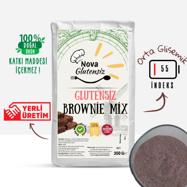 Brownie-1.png Glutensiz Brownie Mix 350 G