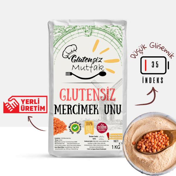 Glutensiz Mercimek Unu 1 KG