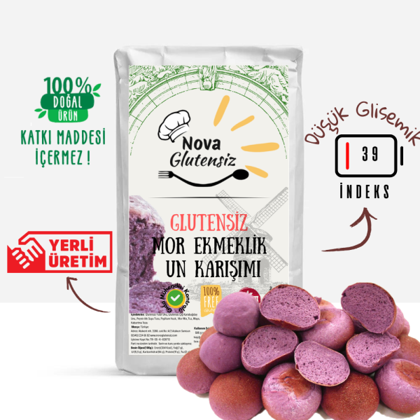 Glutensiz Mor Mix Ekmek Karışımı 1 Kg