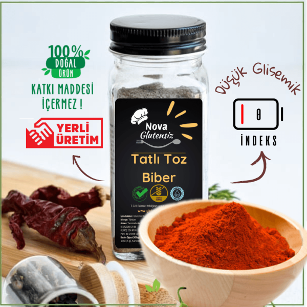 Glutensiz Tatlı Toz Biber 500 G