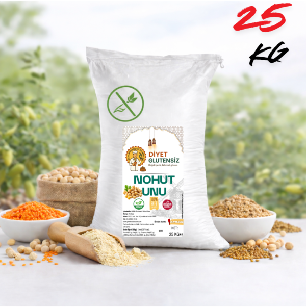 GLUTENSİZ nohut UNU 25 kg GLUTENSİZ nohut UNU 25 kg
