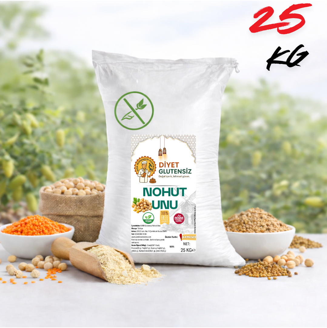 Glutensiz Nohut Unu 25 Kg