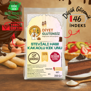 Glutensiz stevialı kek unu