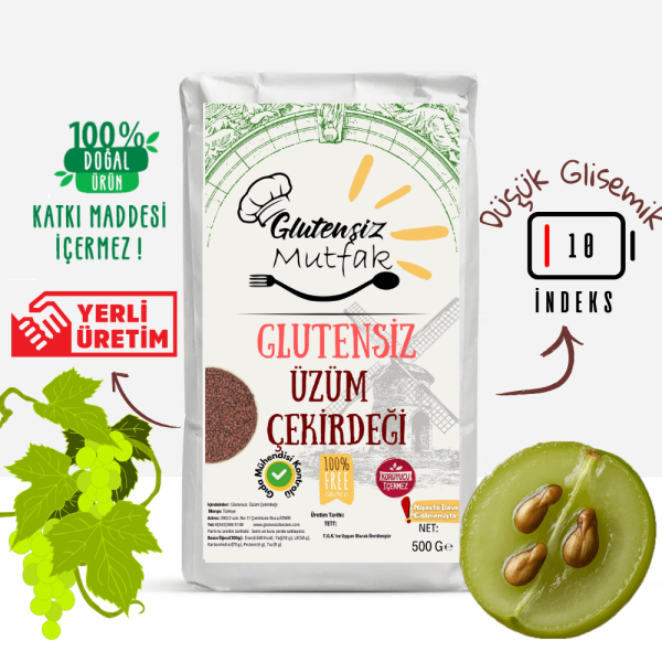 Glutensiz Üzüm Çekirdeği 500 G