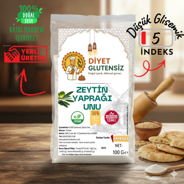 Glutensiz zeytin yaprağı Unu (1)