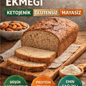 Gluten-Free Mayasız Ketojenik Badem Ekmeği
