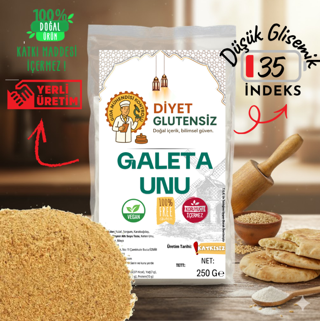 glutensiz galeta unu galeta ununda gluten var mı