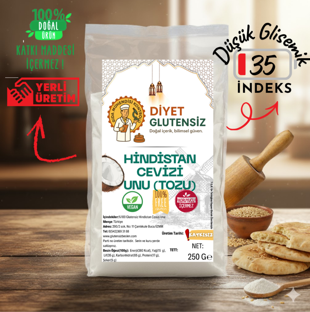Glutensiz Hindistan cevizi unu