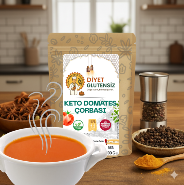 Glutensiz Düşük Karbonhidratlı Hazır Keto Domates Çorbası