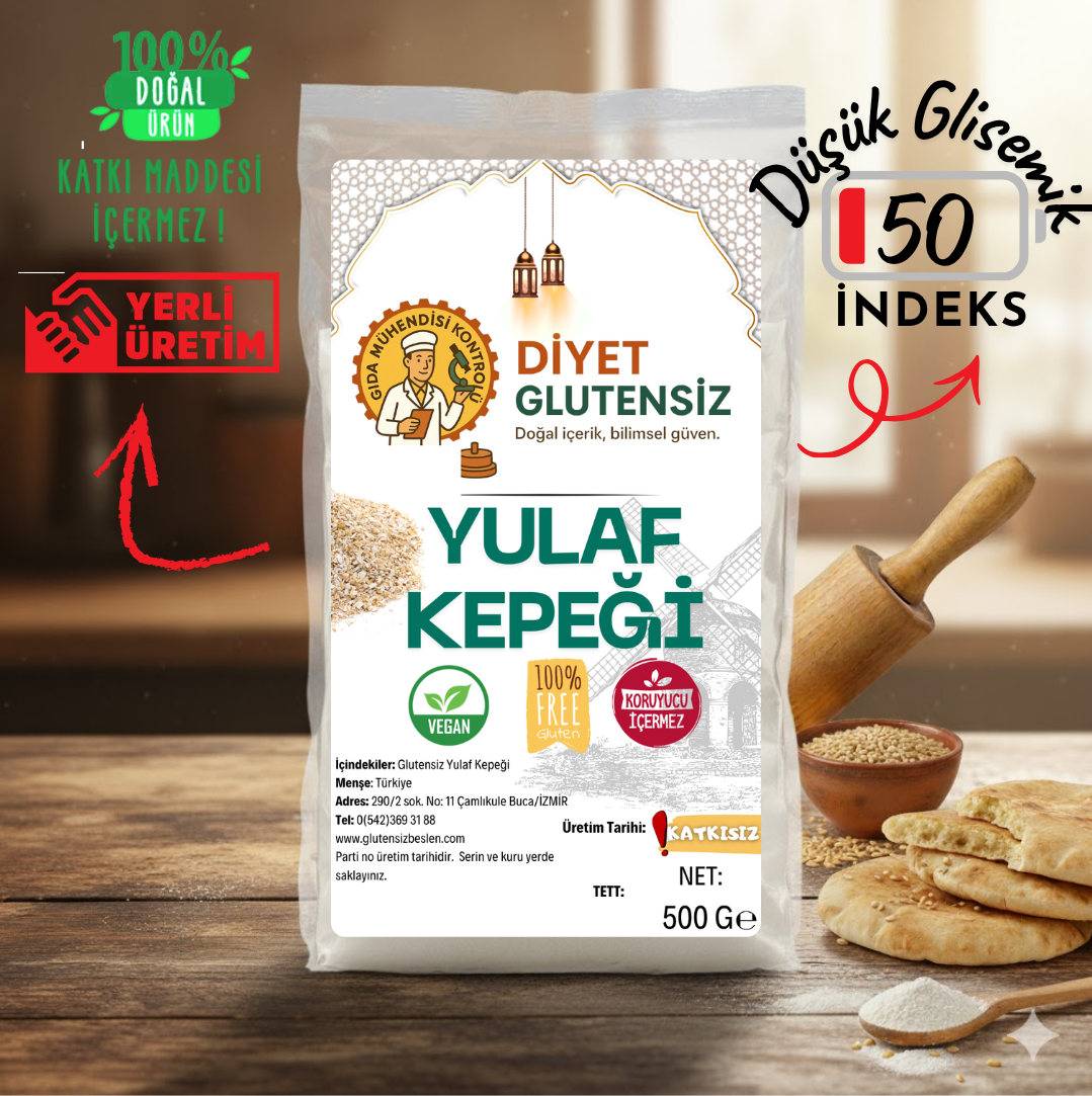 Glutensiz Yulaf Kepeği 500 G