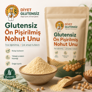 Glutensiz ön pişirilmiş Nohut unu
