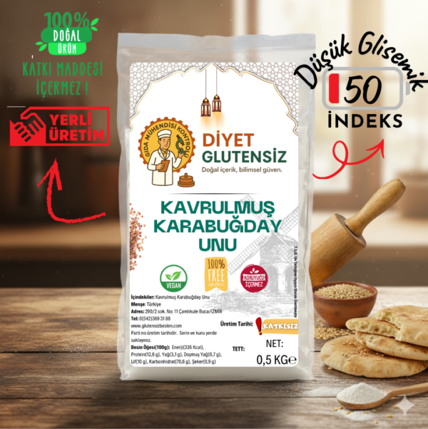 Glutensiz Kavrulmuş Karabuğday Unu Glutensiz Kavrulmuş Karabuğday Unu
