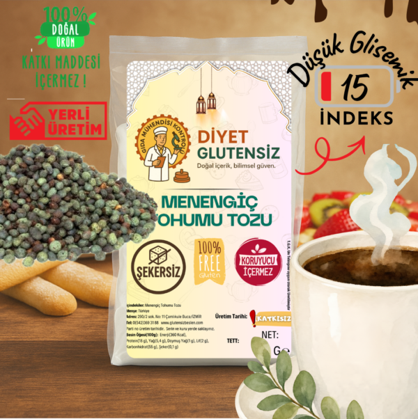 glutensiz menengiç tohumu tozu