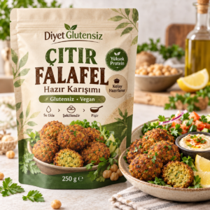 Diyet Glutensiz Falafel Hazır Karışımı 250 g nohut bazlı falafel karışımı Diyet Glutensiz Falafel Hazır Karışımı 250 g nohut bazlı falafel karışımı