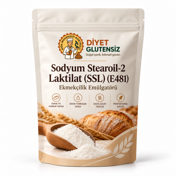 Glutensiz Sodyum Stearoil-2-Laktilat SSL E481 ekmekçilik emülgatörü Glutensiz Sodyum Stearoil-2-Laktilat SSL E481 ekmekçilik emülgatörü